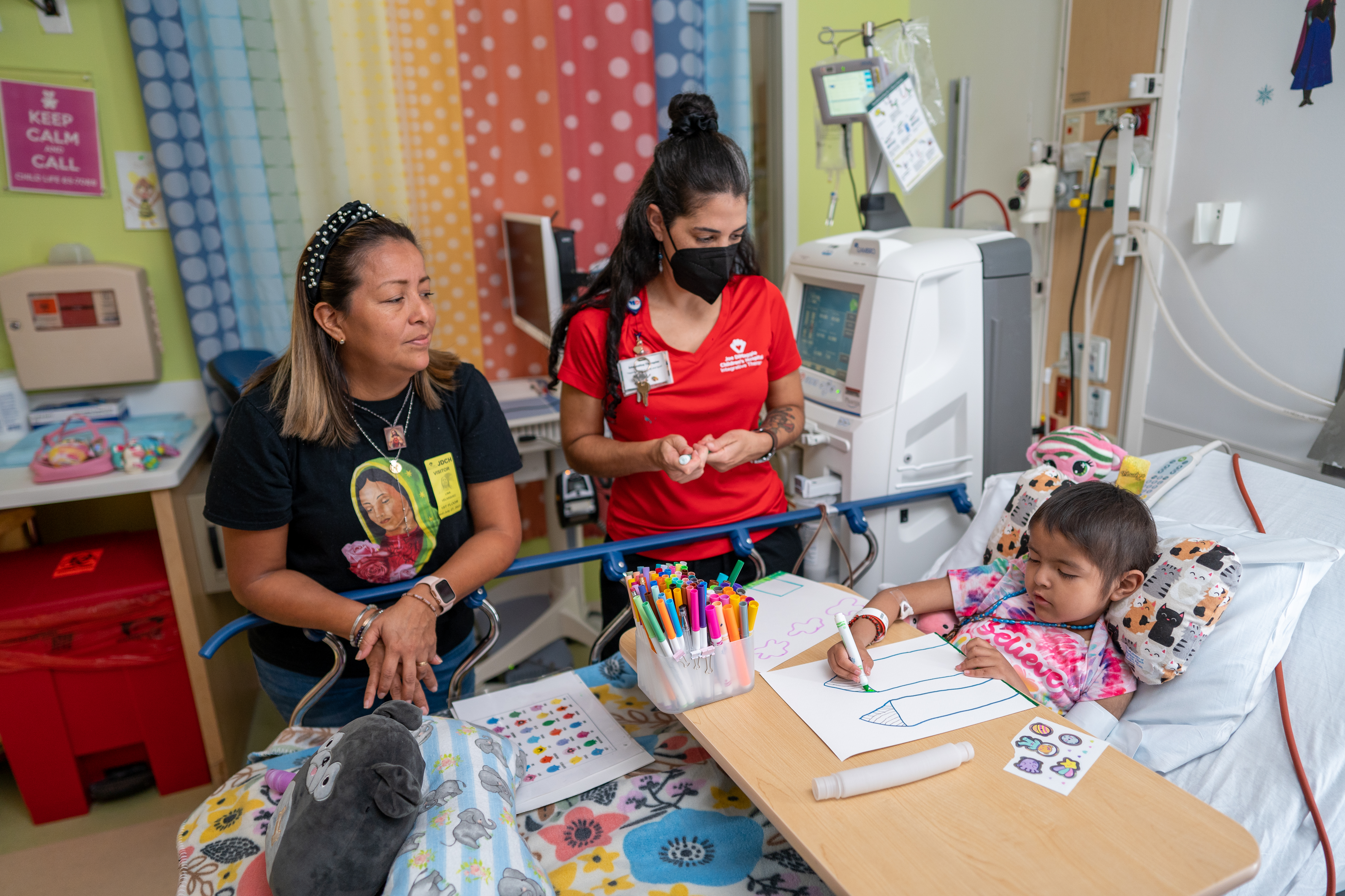 Pediatric patient receiving dialysis